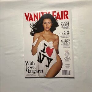 Vanity Fair Cover with Red, Black, White Accents